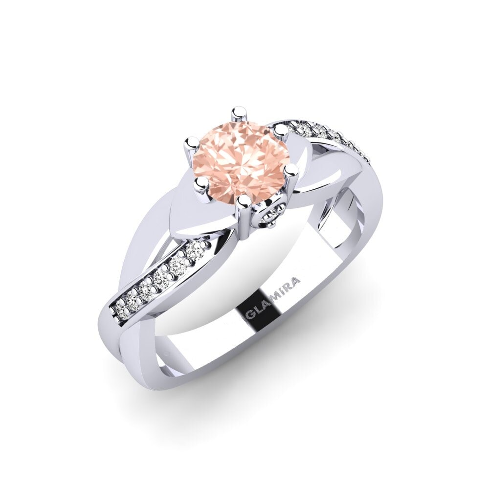 Morganite Ensemble de mariée Puffin Bague A