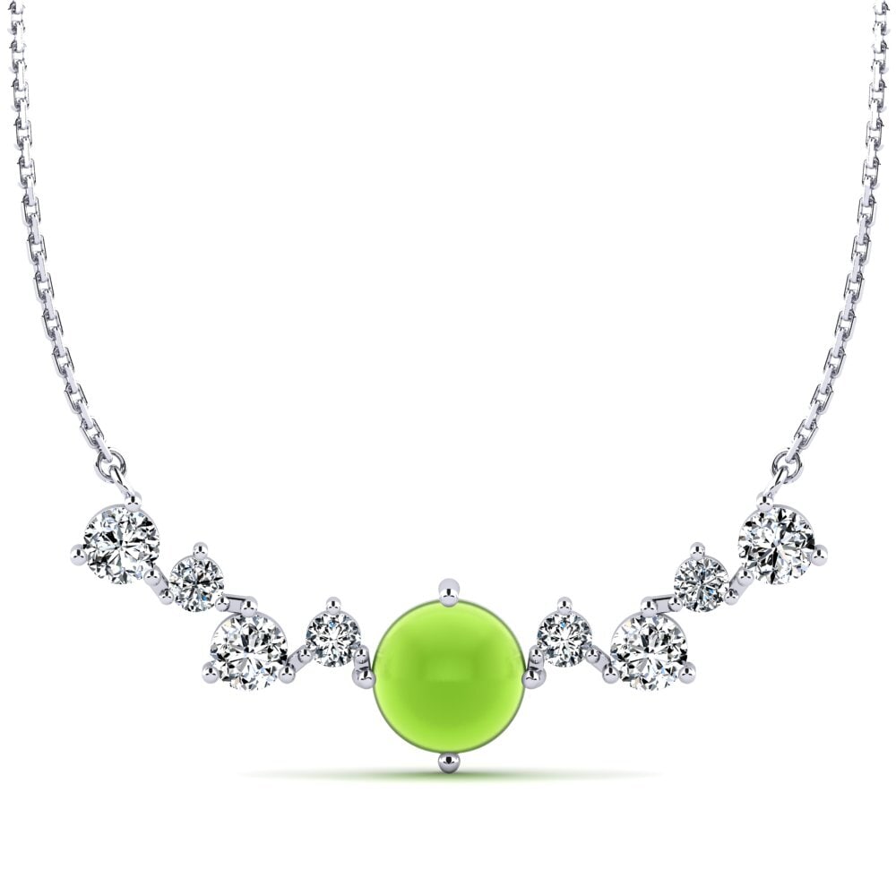 Peridoto Cabujón Collar de Mujer Daberath