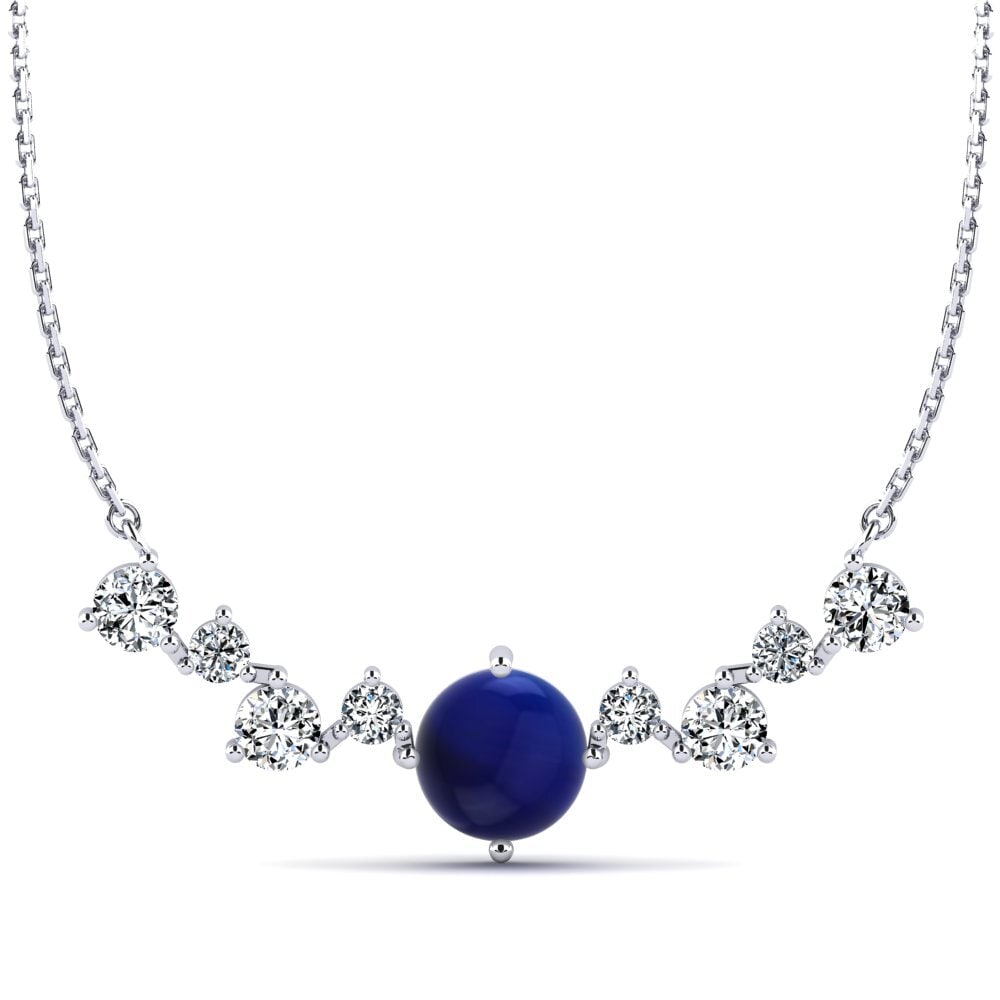 Cabochon Sapphire Women's Necklace Daberath