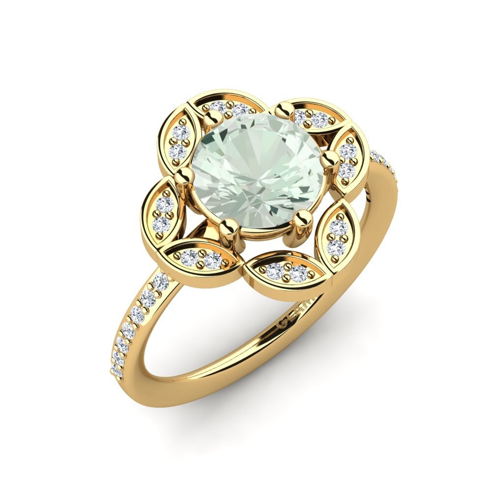 Green Amethyst Ring Dabria