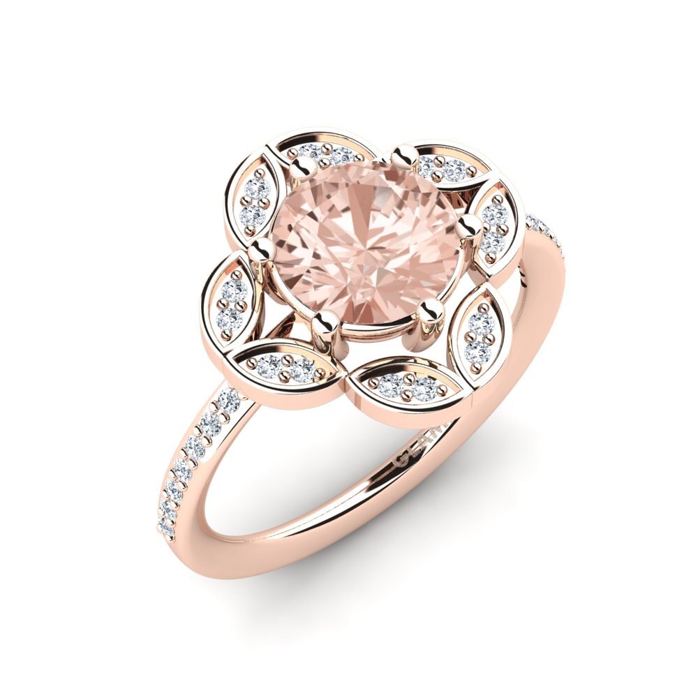 14ct Rose Gold Morganite Ring Dabria