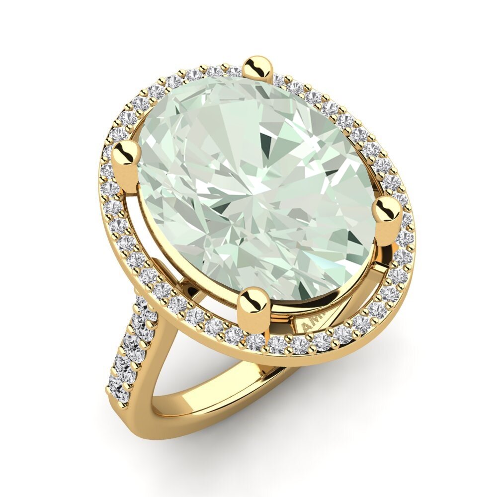 14k Oro Amarillo Anillo Dacia