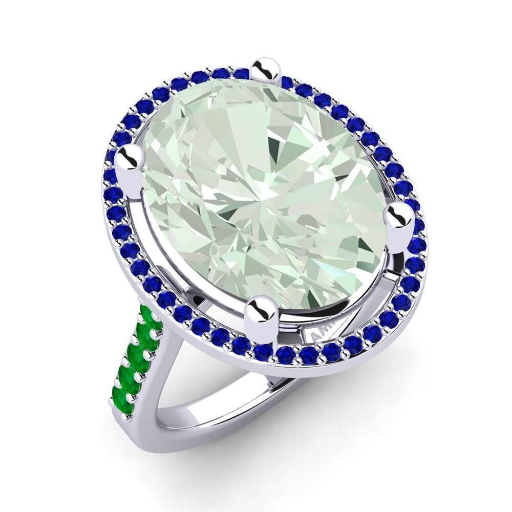 Green Amethyst Ring Dacia