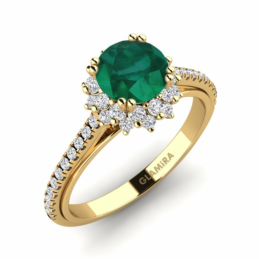 Emerald Engagement Ring Daffney 1.0 crt