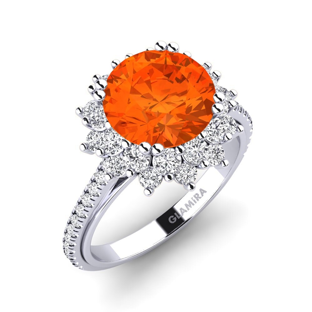 Fire Opal Engagement Ring Daffney 3.0 crt
