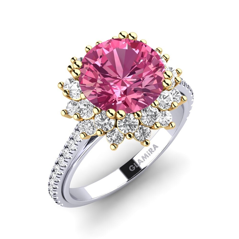 Weiß & Gelbgold 750 Verlobungsringe Daffney 3.0 crt