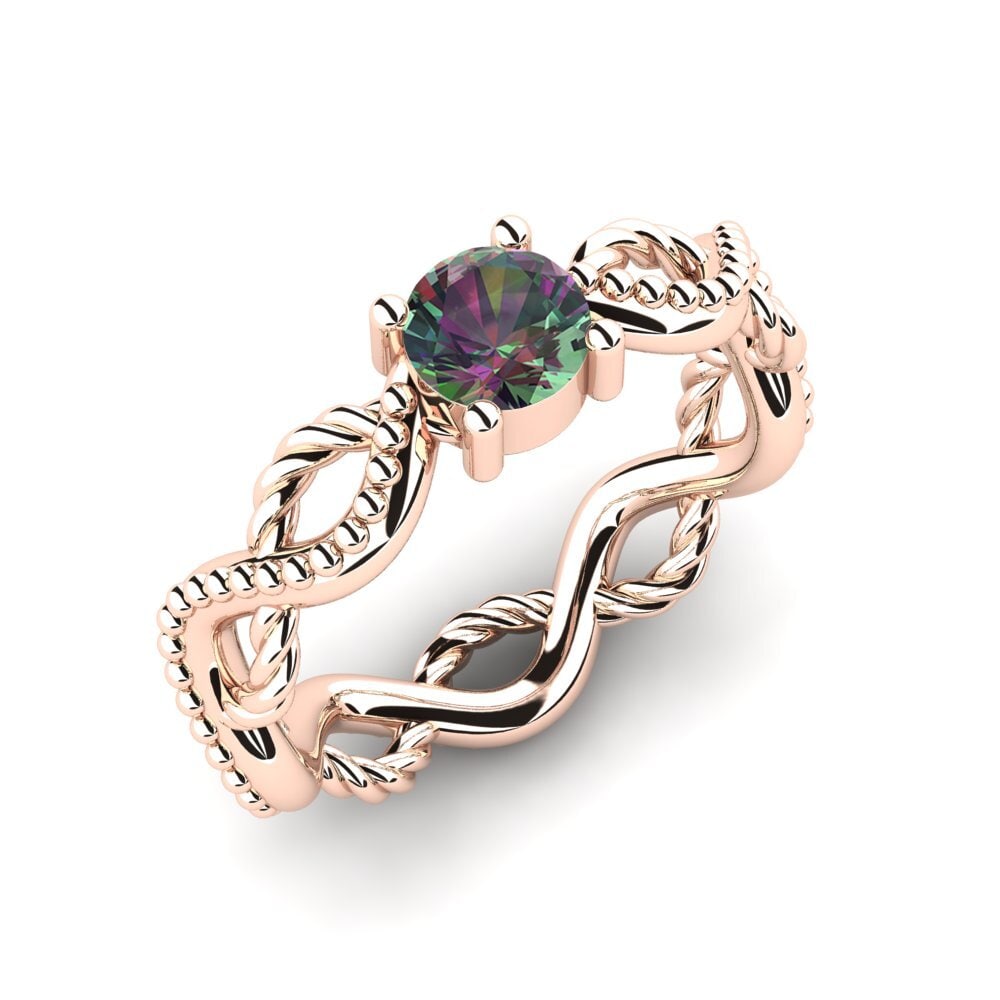 Rotgold 750 Mystic Topas Damenring Daister