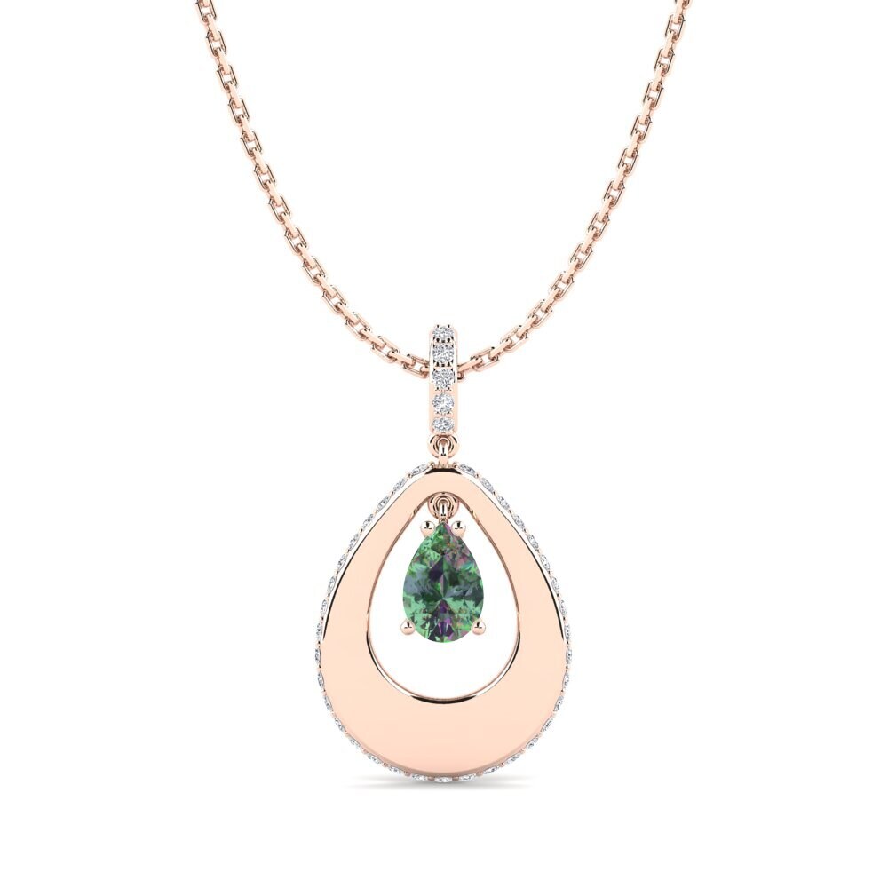Pear Mystic Topaz Women's Pendant Dalbert