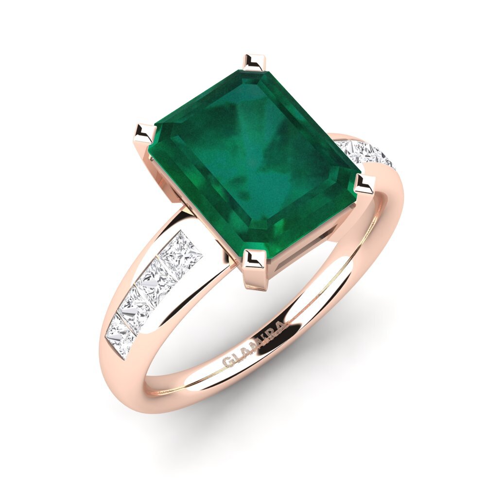 9K Rose Gold Engagement Ring Dalinda