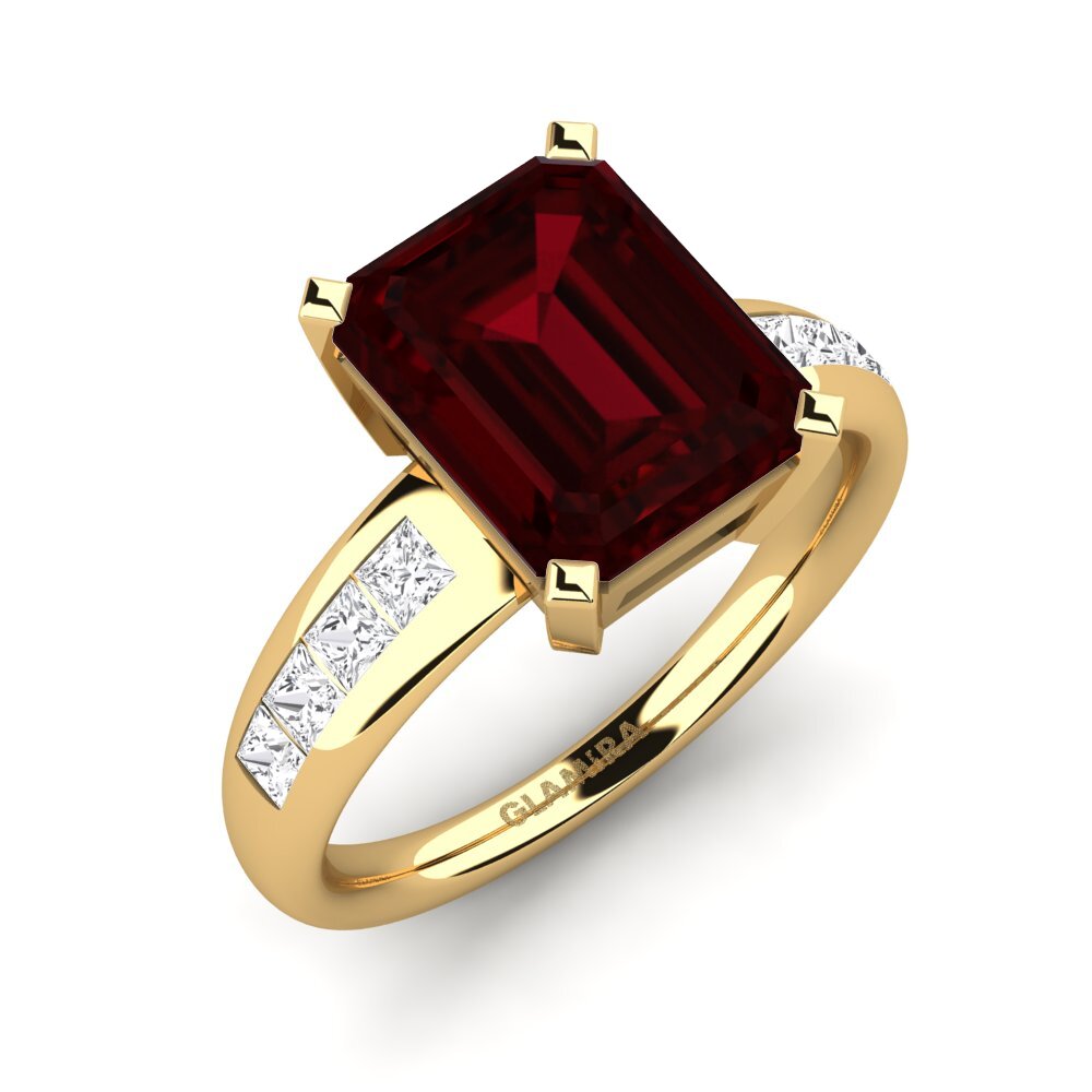 Garnet Engagement Ring Dalinda