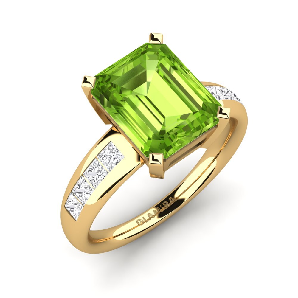 Peridot Engagement Ring Dalinda