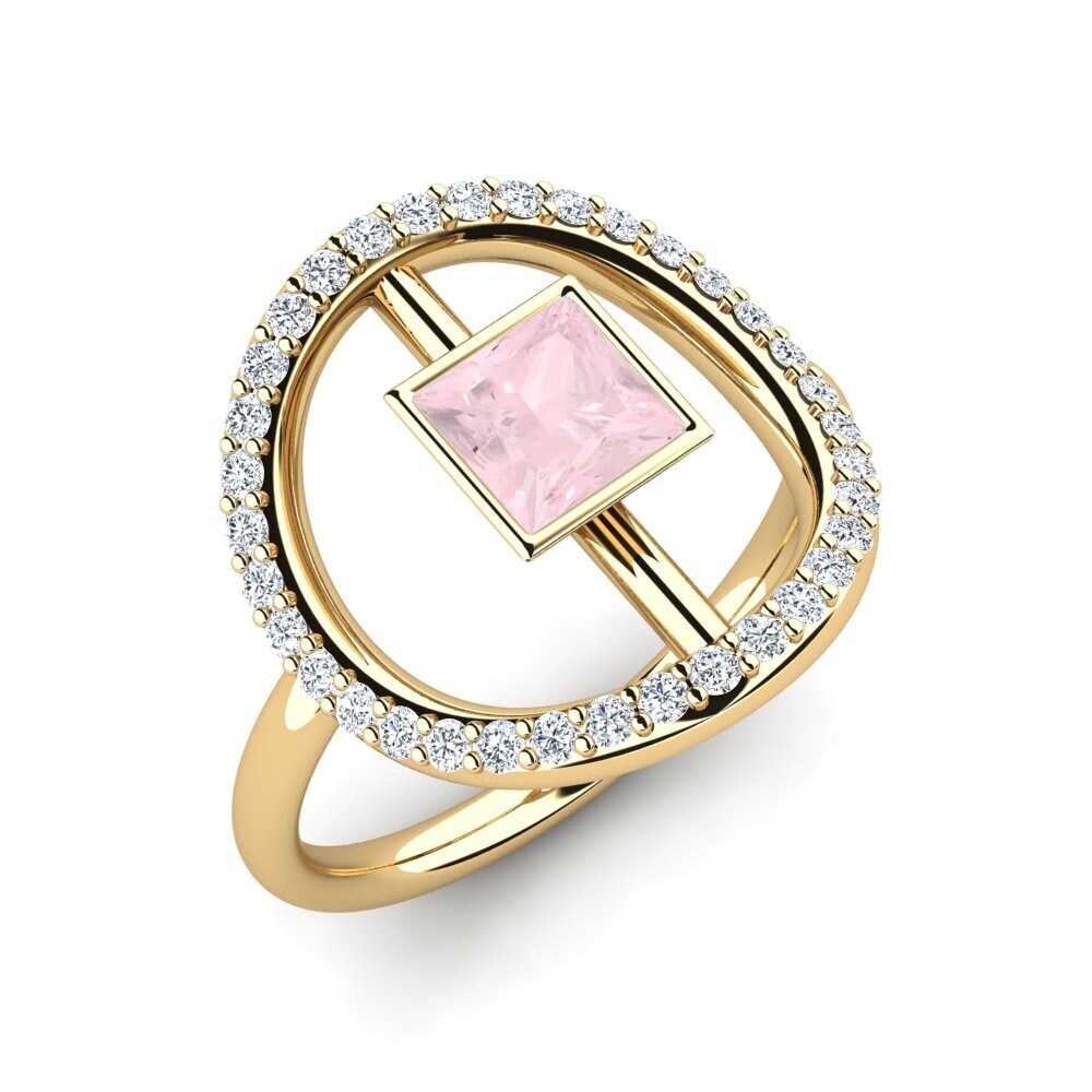Rose Quartz Ring Dama