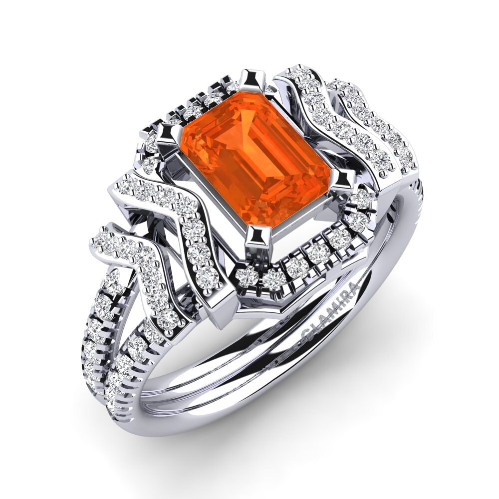 Fire Opal Engagement Ring Damien