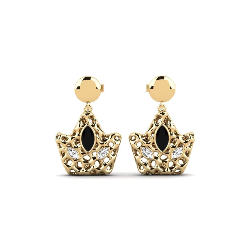 Marquise Black Onyx Women's Earring Danac