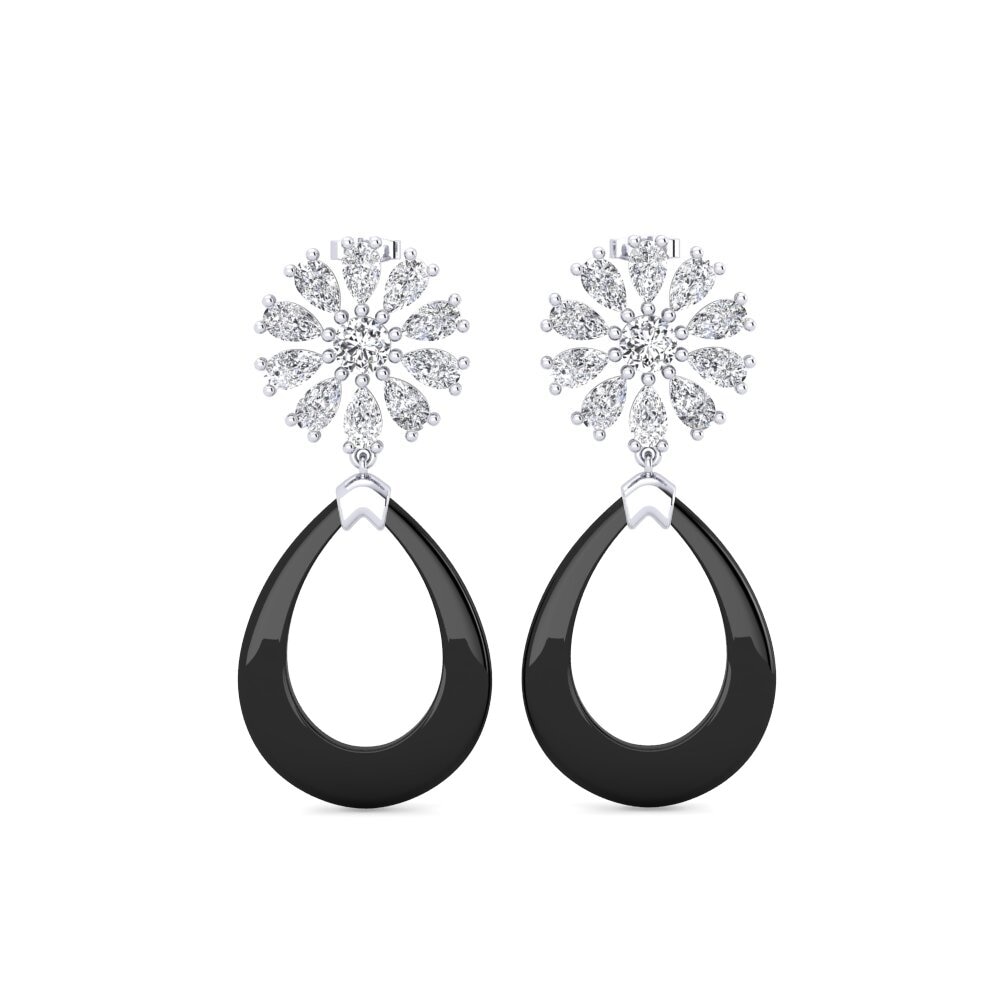 950 Palladium Diamond Women's Earring Dande