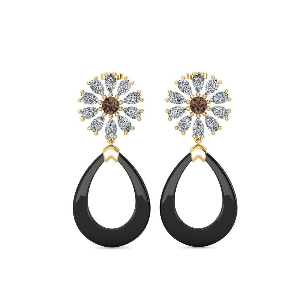 Smoky Quartz Women's Earring Dande