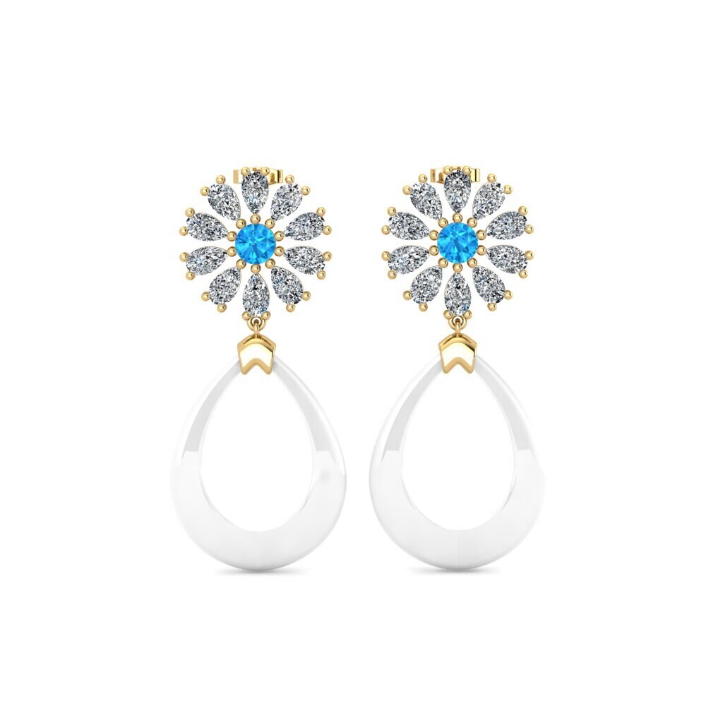 Blue Topaz Women's Earring Dande