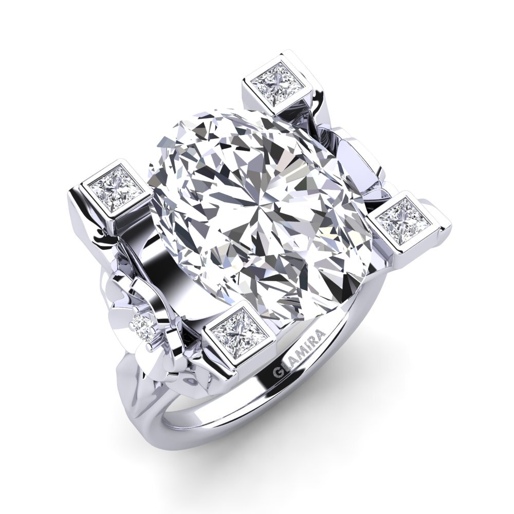 Weißgold 585 Labor-gezüchteter Diamant Ring Danelle