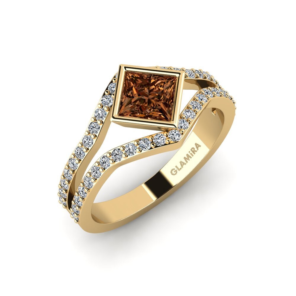 Princess Brown Diamond Engagement Ring Daniesse