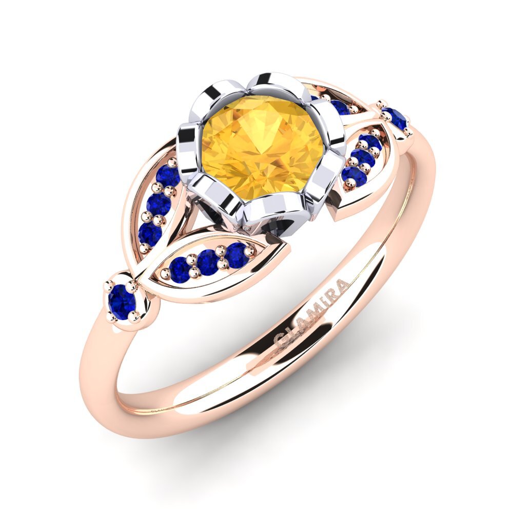 14k Rose & White Gold Ring Danika
