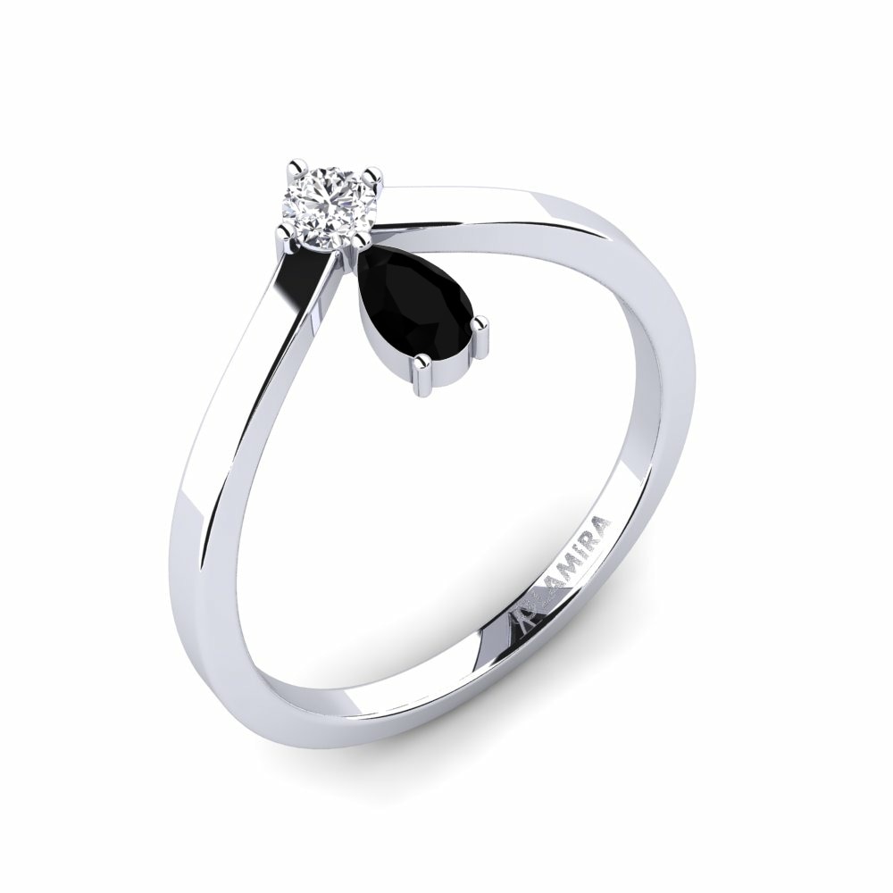 Black Sapphire Ring Danita