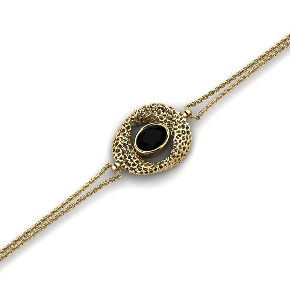 Oval Black Diamond Women's Bracelet Danko