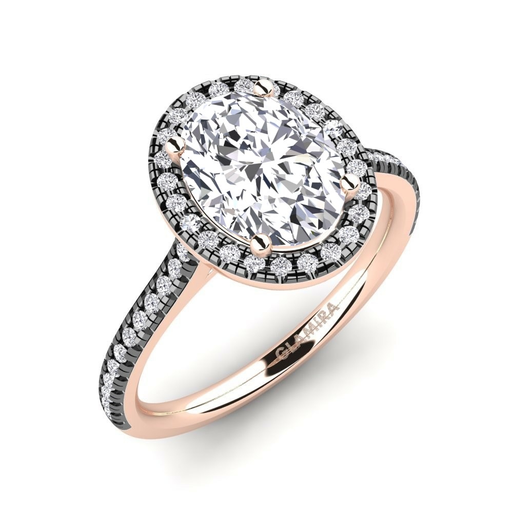 Halo Black Touch Collection Dannielle 1.62 Crt 585 Rose Gold with Black Rhodium Diamond