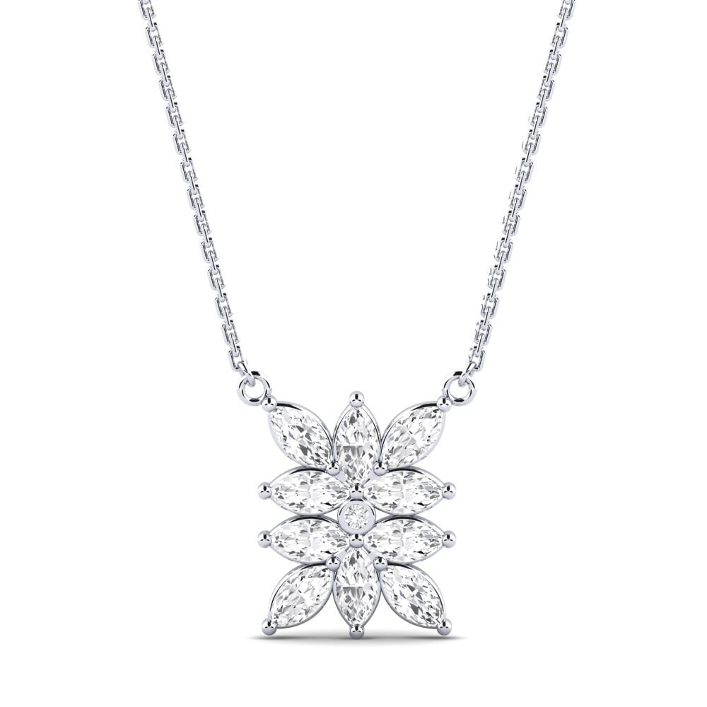 White sapphire Women's Necklace Danr