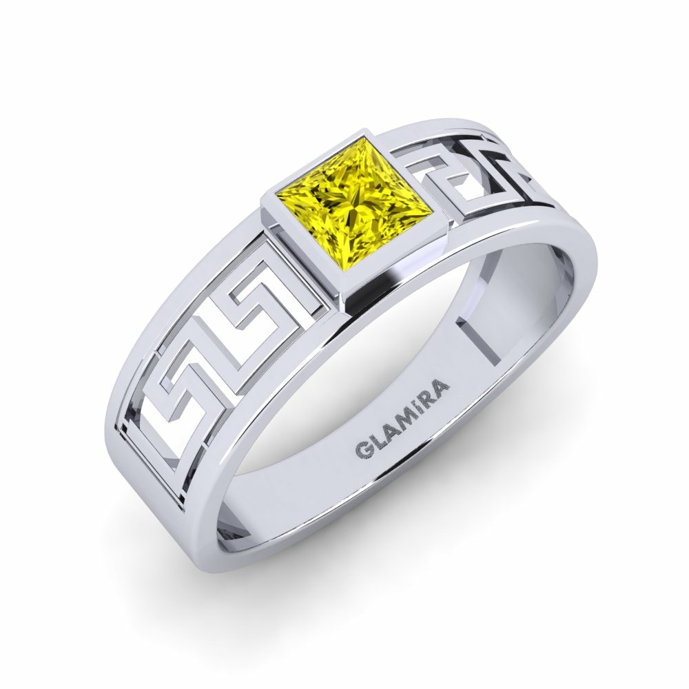 Gele Diamant Heren ring Daphine