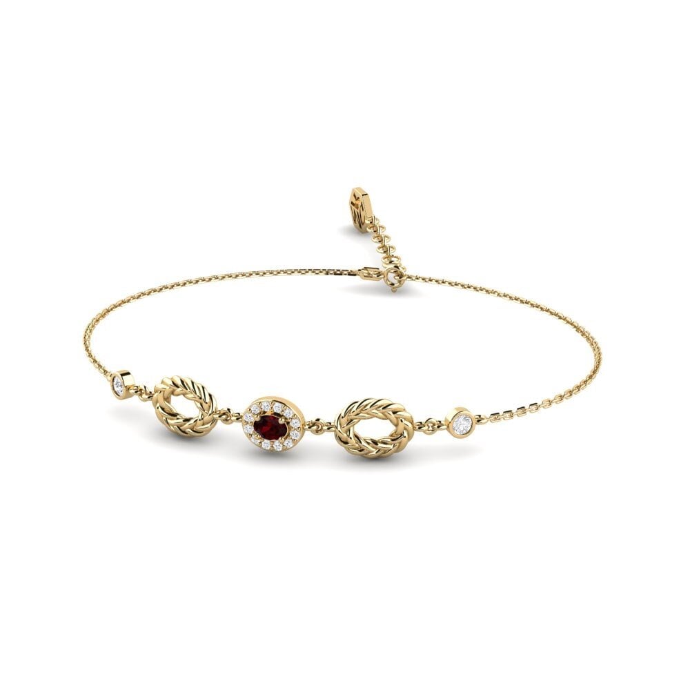Ovale Grenat Bracelet pour femme Daraja