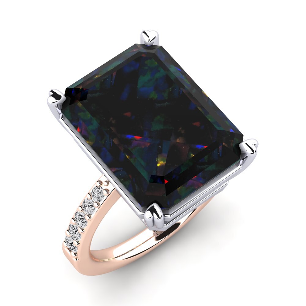 18K Rose & White Gold Ring Darcie
