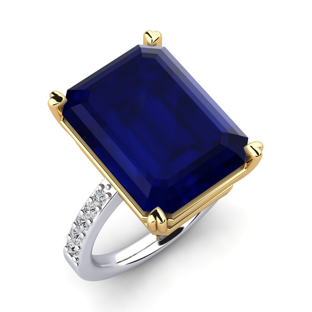 18ct White / Yellow Gold Sapphire Ring Darcie