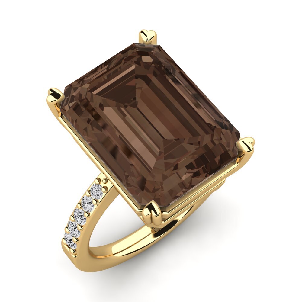 14k Oro Amarillo Anillo Darcie