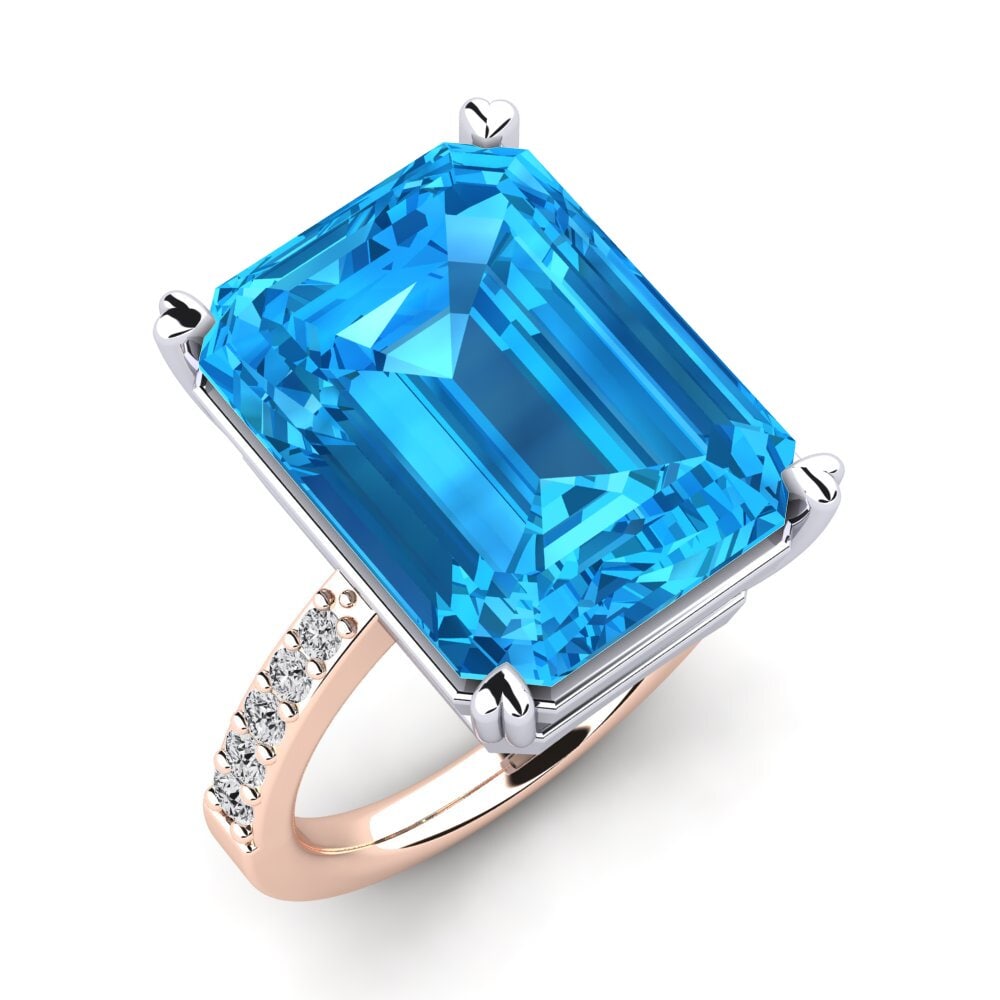 14K Rose & White Gold Ring Darcie