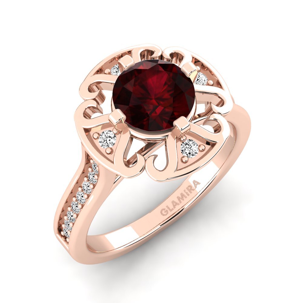 Garnet Engagement Ring Darlia