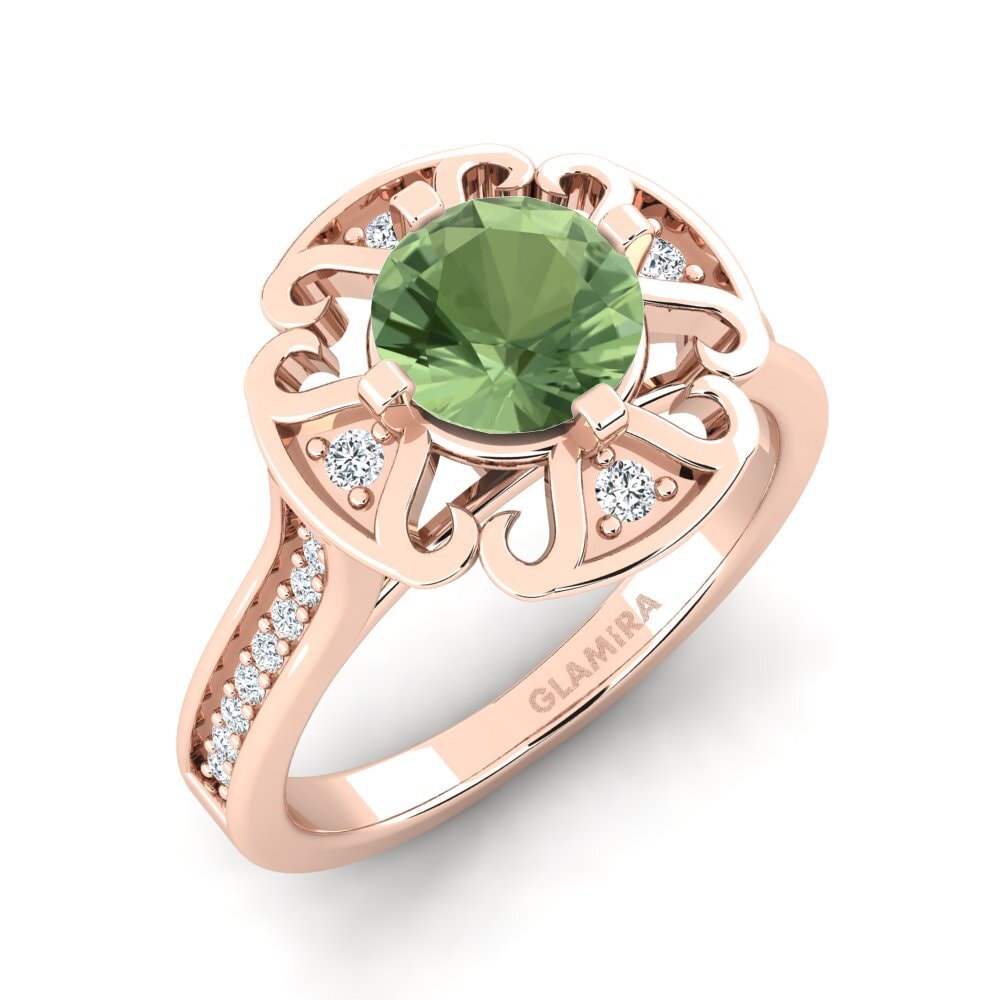 Green Sapphire Engagement Ring Darlia