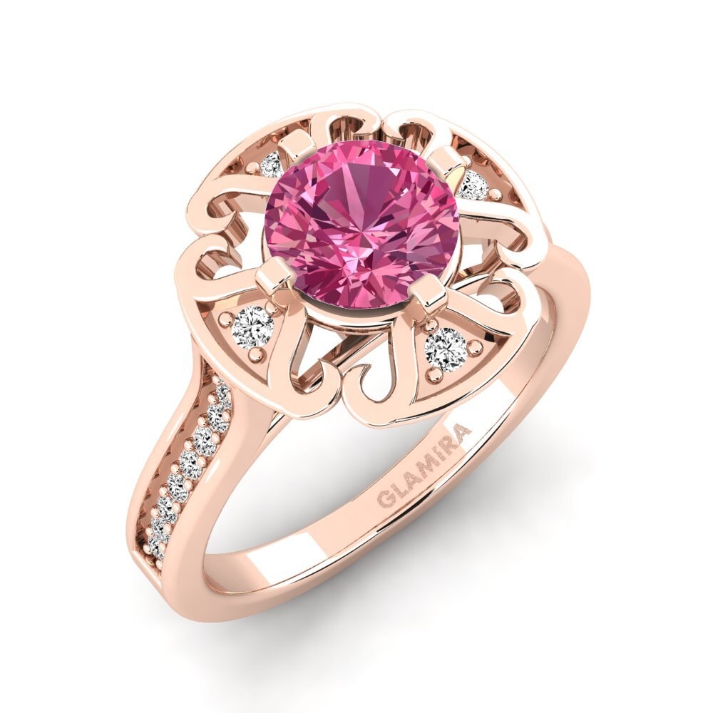 Pink Tourmaline Engagement Ring Darlia