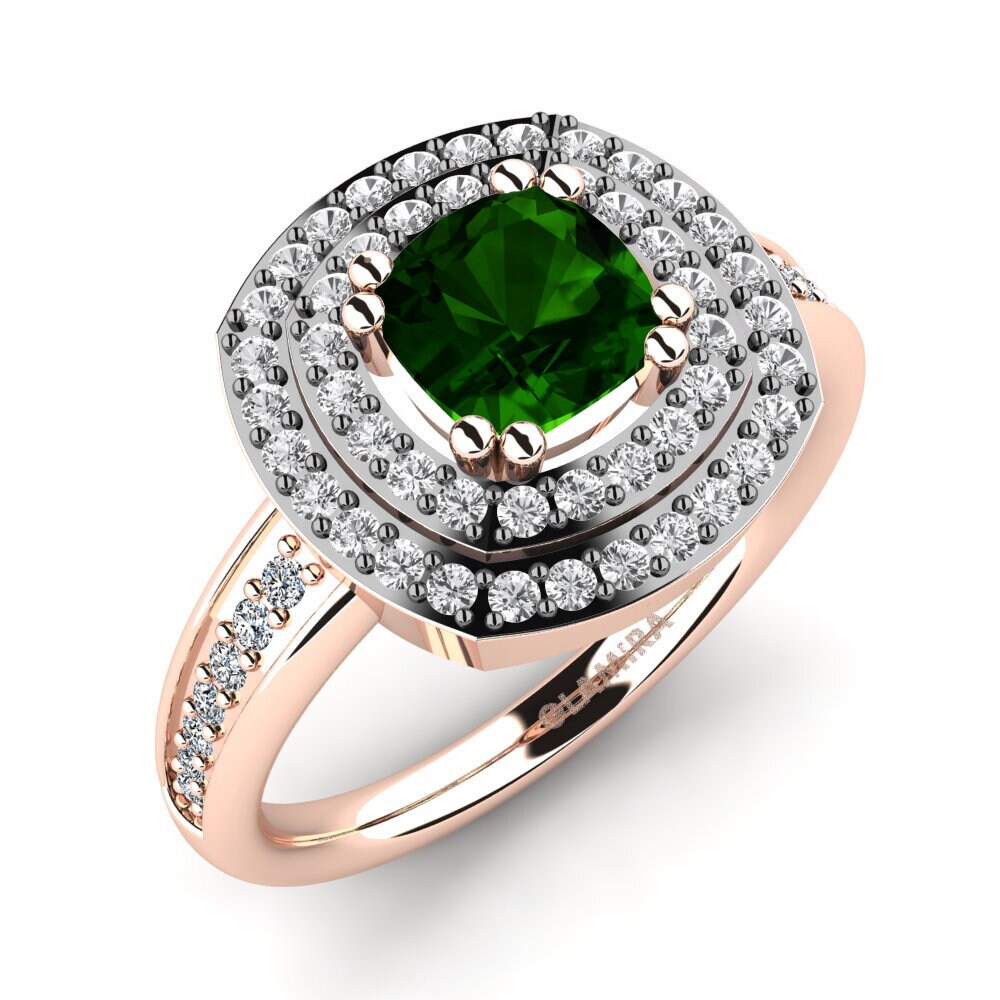 Green Tourmaline Engagement Ring Darline