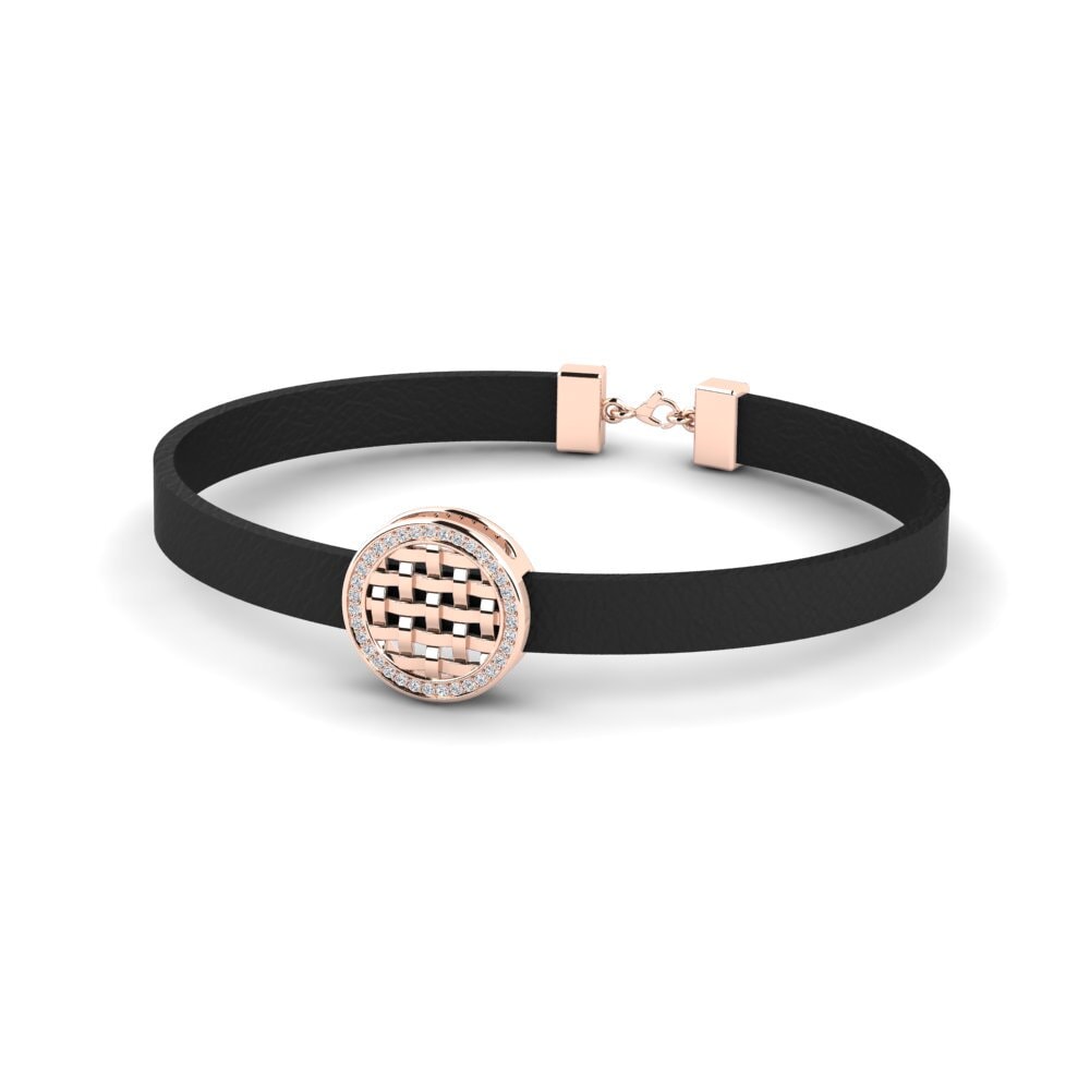 9ct Rose Gold Diamond Men's Bracelet Darren