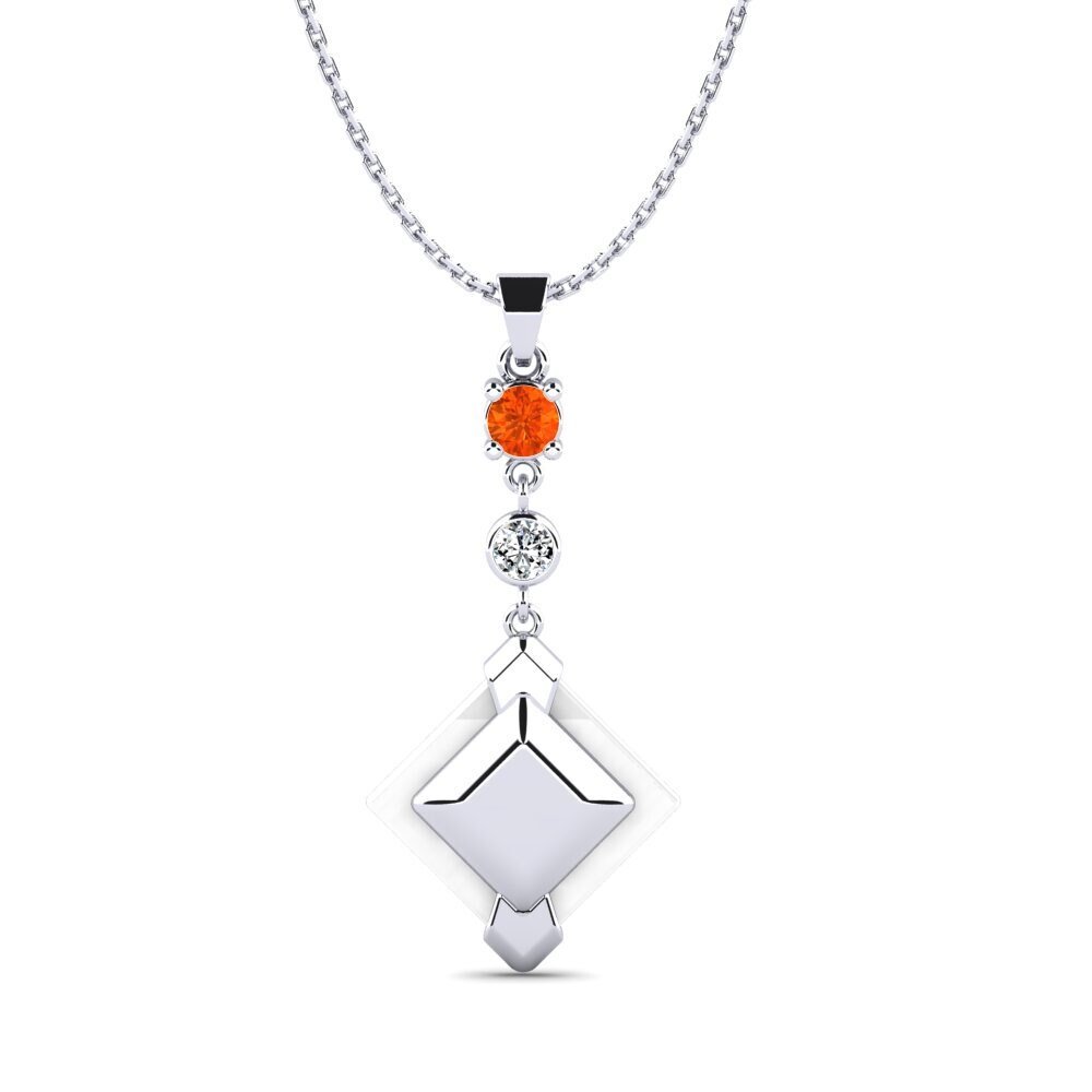 Fire Opal Women's Pendant Davsiy