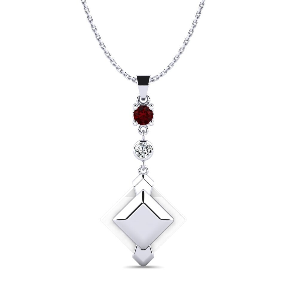 Garnet Women's Pendant Davsiy
