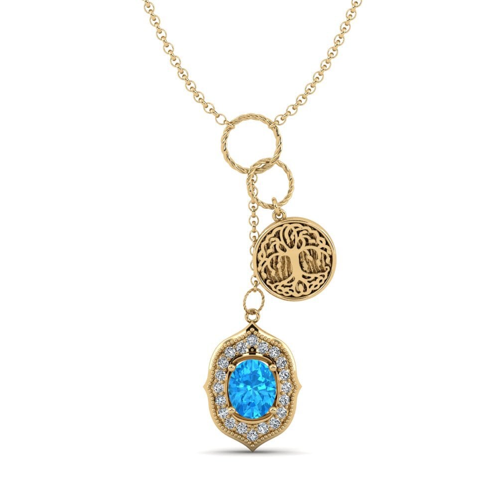 Blue Topaz Women's Necklace Daylla