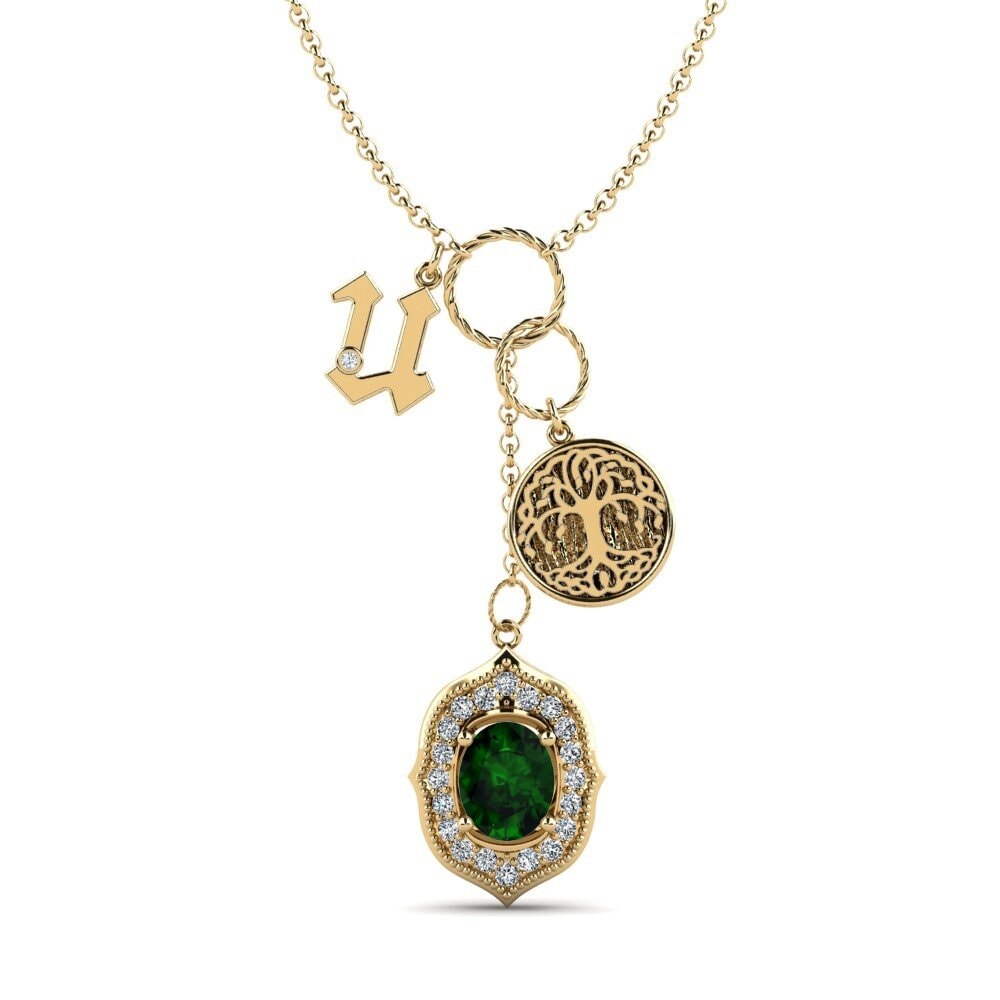 Green Tourmaline Women's Necklace Daylla - U