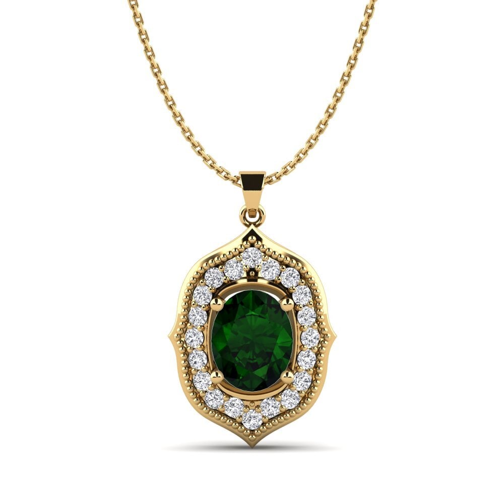 Green Tourmaline Women's Pendant Dayys