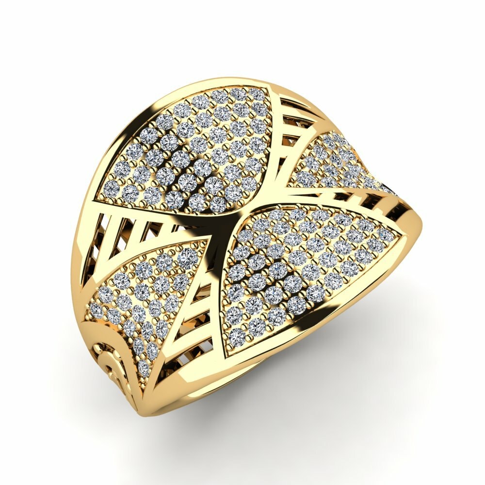 Or Jaune 14k Bague Deandrea