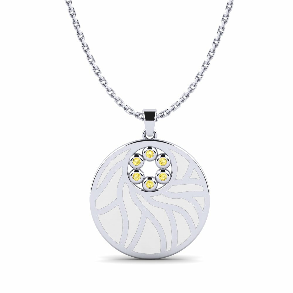 Yellow Sapphire Women's Pendant Debil