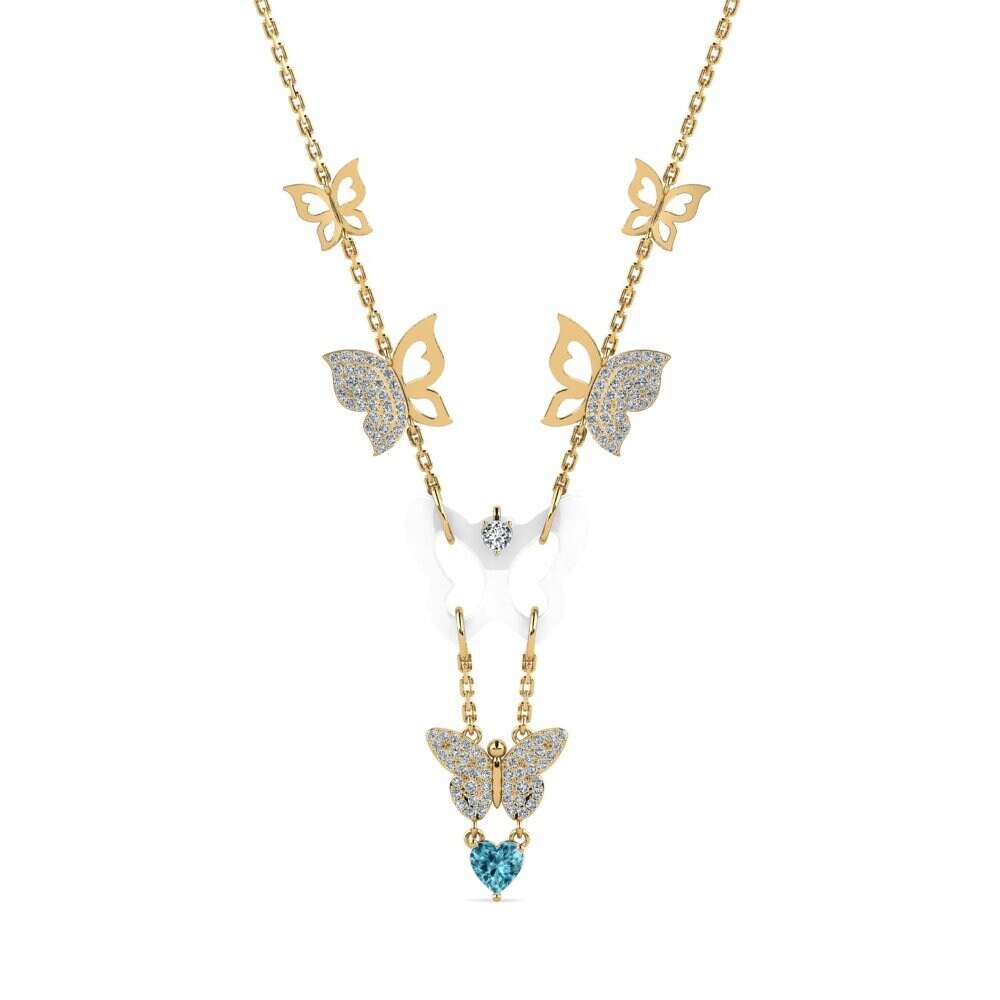 Blue Zircon Women's Necklace Debruyn