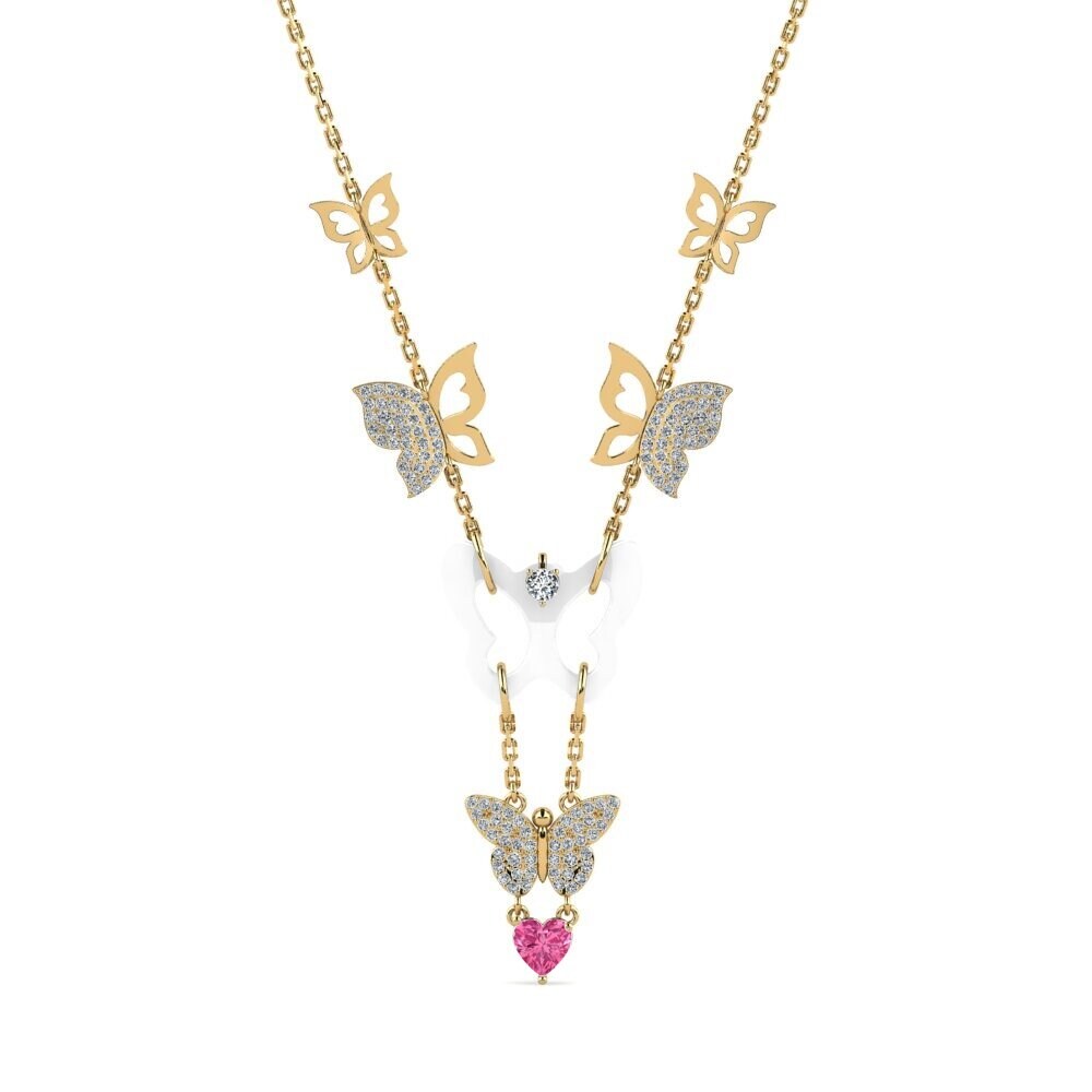 Pink Tourmaline Women's Necklace Debruyn