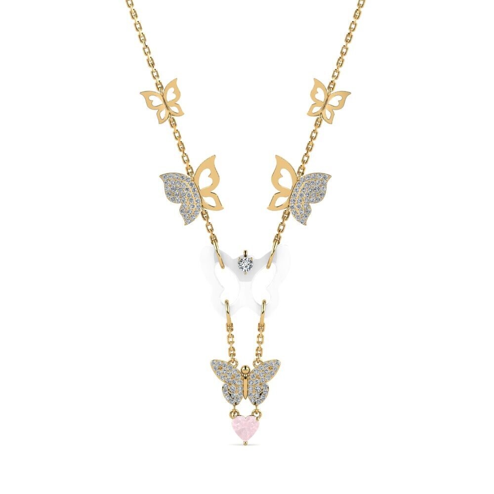 Rose Quartz Women's Necklace Debruyn