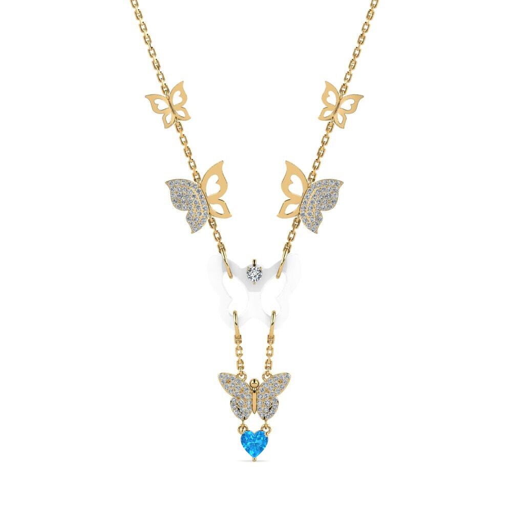 Blue Topaz Women's Necklace Debruyn